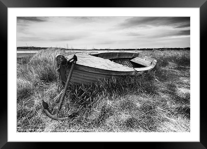Old Boat Framed Mounted Print by Keith Thorburn EFIAP/b