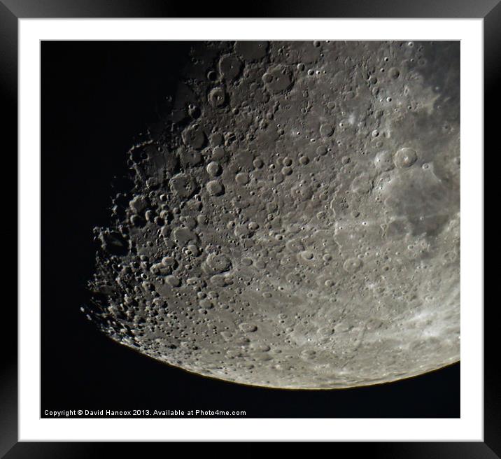 Moon Shot Framed Mounted Print by David Hancox