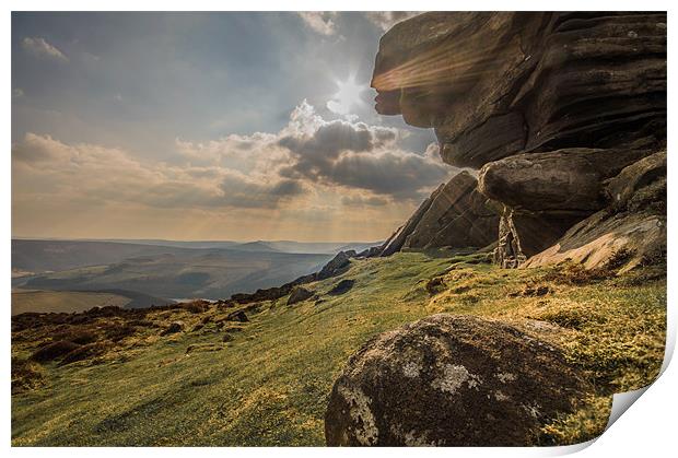 View Across Derwent Valley Print by Phil Tinkler