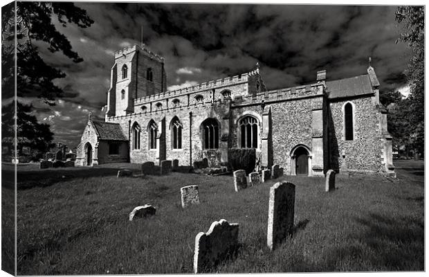 St Peter And St Mary Magdalene, Fordham Canvas Print by Darren Burroughs