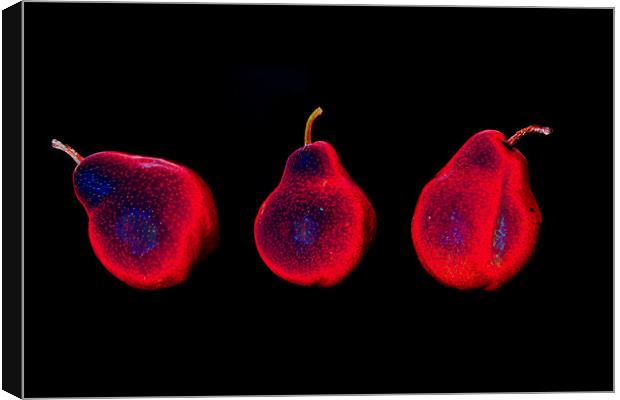 Pop Art Pears Canvas Print by Nigel Jones