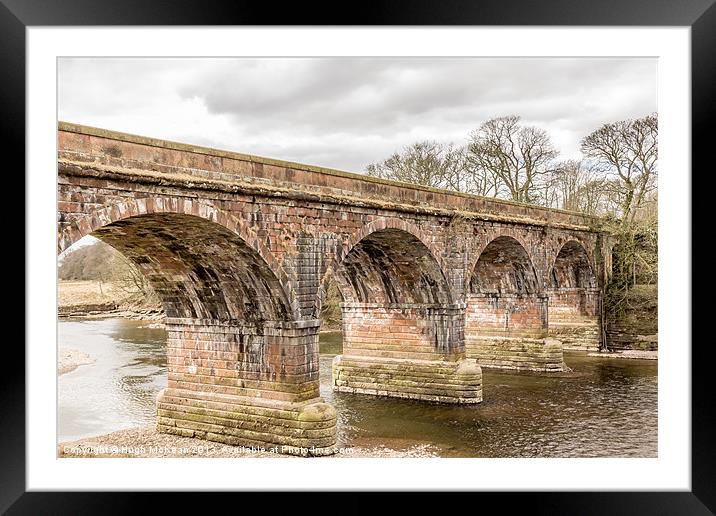 Structure, Bridge, Railway, River, Crossing Framed Mounted Print by Hugh McKean