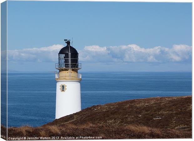 Rua Reidh Lighthouse Canvas Print by Jennifer Henderson