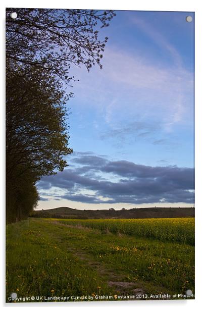 English Countryside Acrylic by Graham Custance