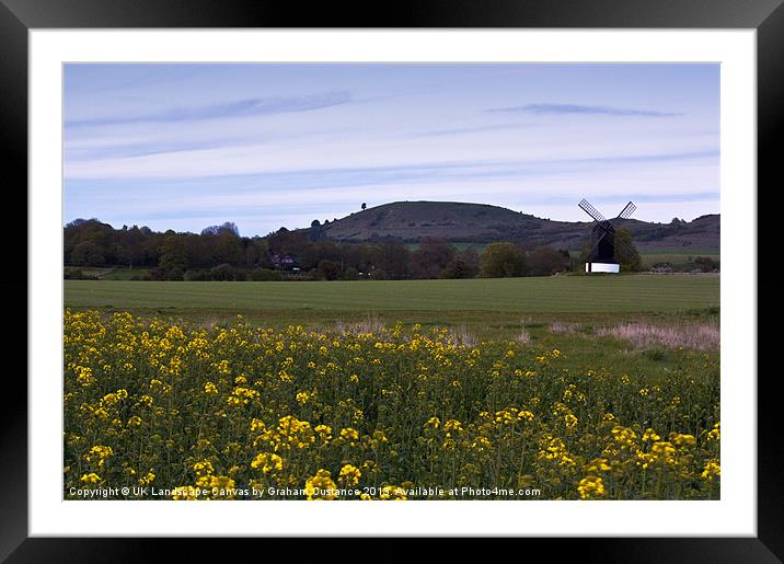 Ivinghoe Beacon Framed Mounted Print by Graham Custance