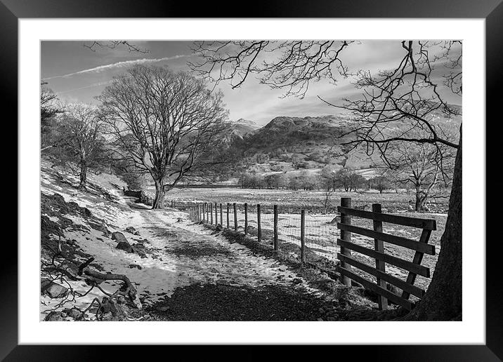 Country lane Framed Mounted Print by Gary Finnigan