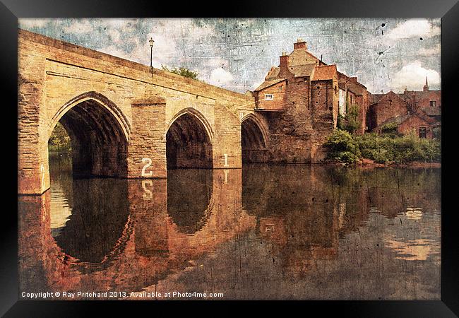 Elvet Bridge at Durham Framed Print by Ray Pritchard