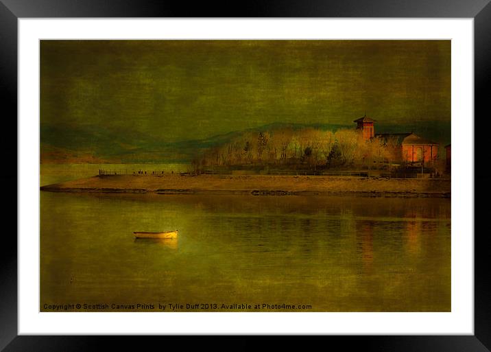 Fairlie Point Ayrshire by Moonlight Framed Mounted Print by Tylie Duff Photo Art