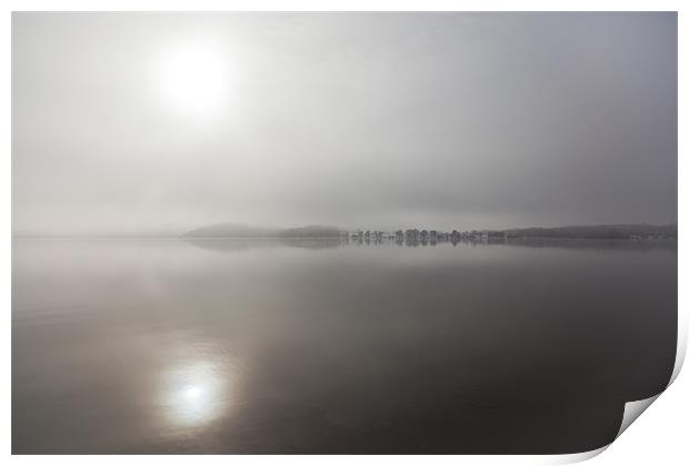 Morning mist Print by Gary Finnigan
