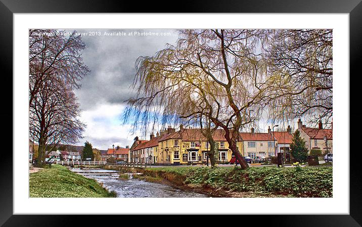 Great Ayton Village Framed Mounted Print by keith sayer