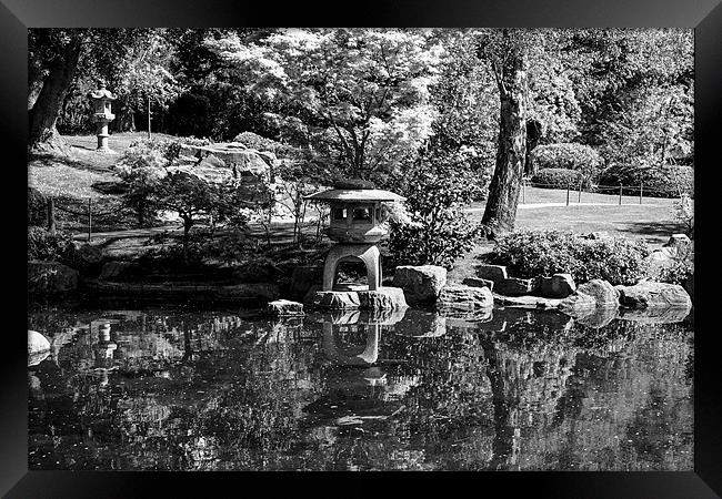 Kyoto japanese Gardens Framed Print by Dean Messenger