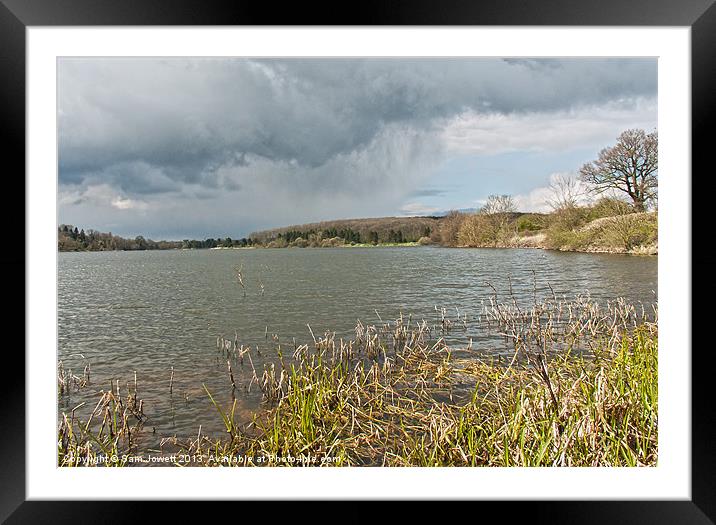 Here comes the rain! Framed Mounted Print by Sam Jowett