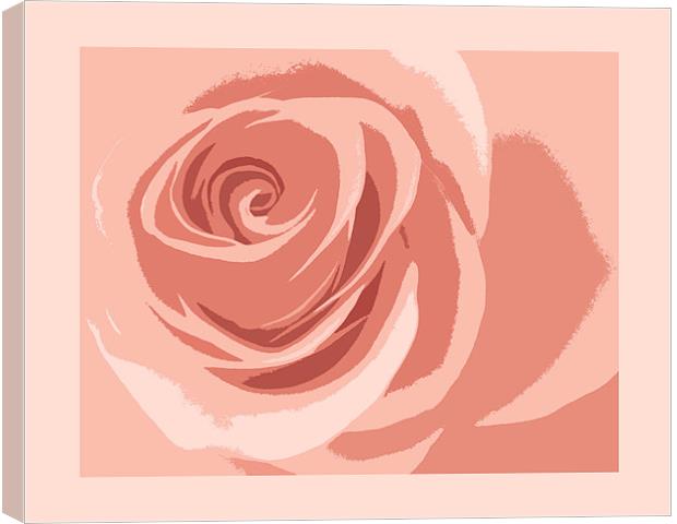 cutout rose Canvas Print by Heather Newton