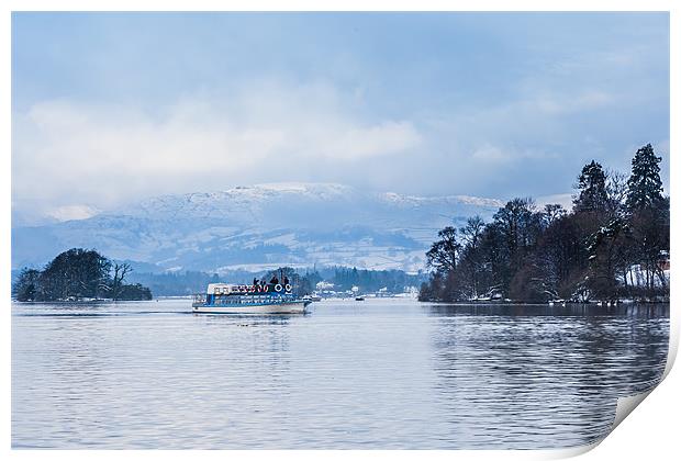 Windermere tour Print by Gary Finnigan