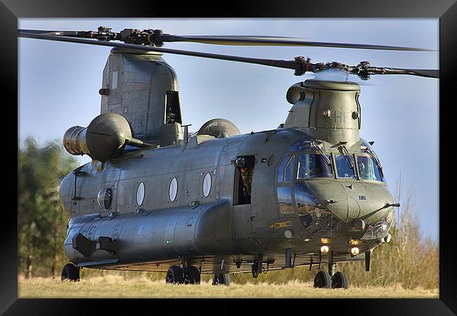 Chinook at refueling point Framed Print by Oxon Images