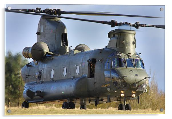 Chinook at refueling point Acrylic by Oxon Images