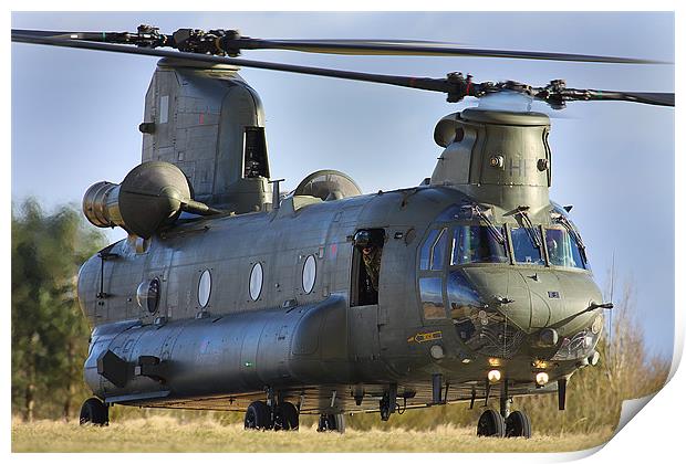 Chinook at refueling point Print by Oxon Images