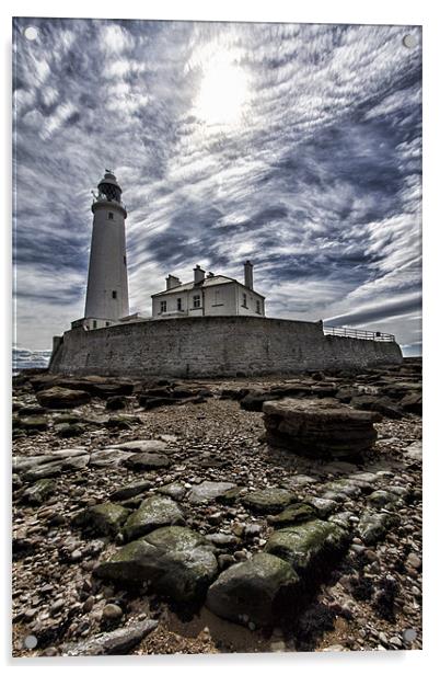 St Mary`s Lighthouse Acrylic by Northeast Images