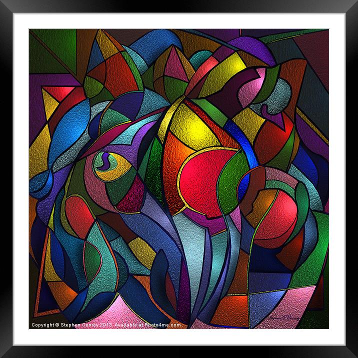 Abstract Still Life of Fruit Framed Mounted Print by Stephen Conroy