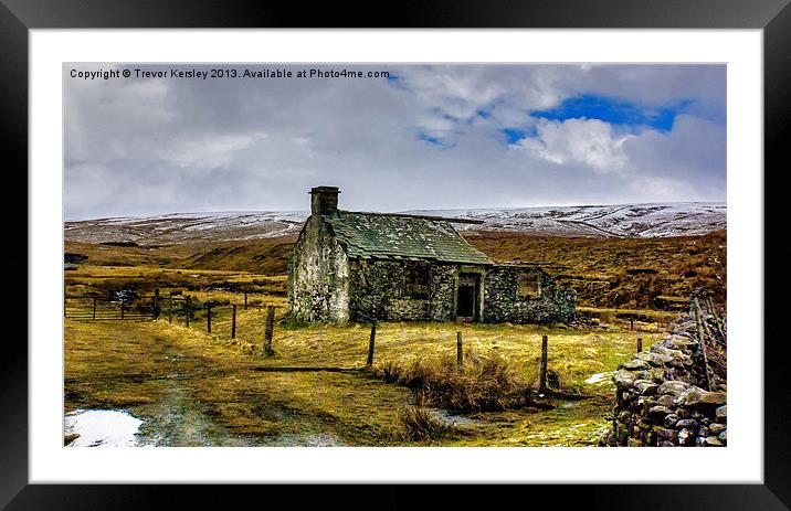 Derilict in the Yorks Dales Framed Mounted Print by Trevor Kersley RIP
