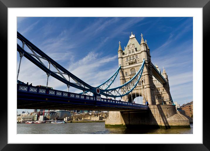 Tower Bridge London Framed Mounted Print by David Pyatt