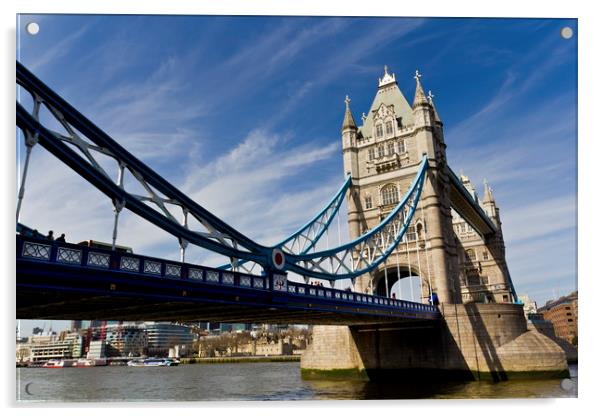 Tower Bridge London Acrylic by David Pyatt