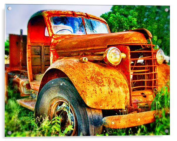That Old Truck Acrylic by Debra Kelday