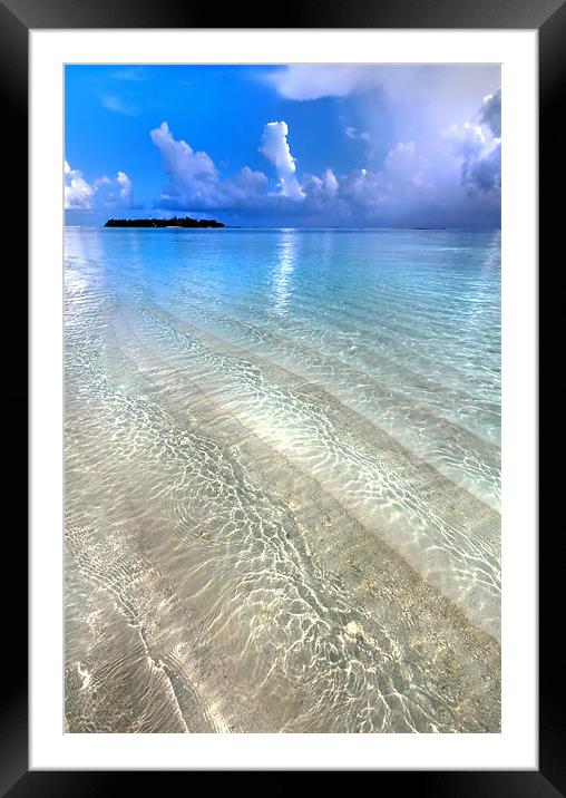 Crystal Water of the Ocean Framed Mounted Print by Jenny Rainbow