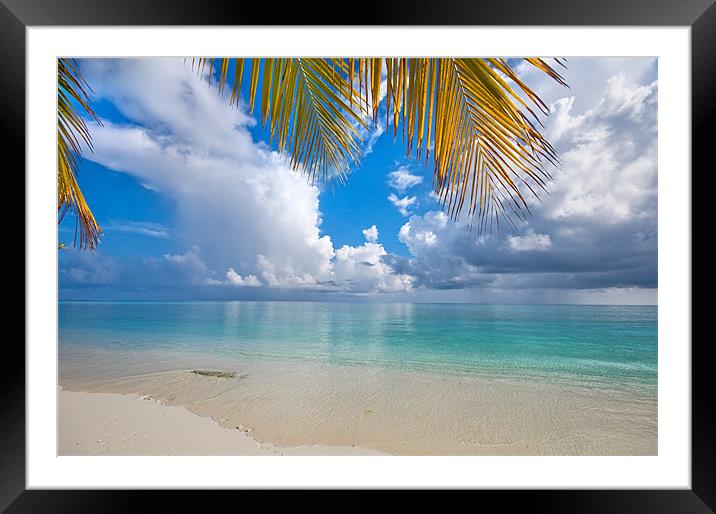 Postcard Perfection. Maldives Framed Mounted Print by Jenny Rainbow