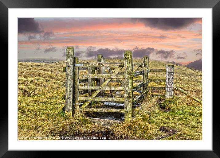 Gate to Pilgrims Cross Framed Mounted Print by Ade Robbins