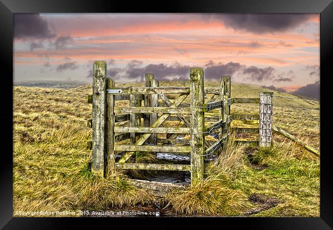 Gate to Pilgrims Cross Framed Print by Ade Robbins