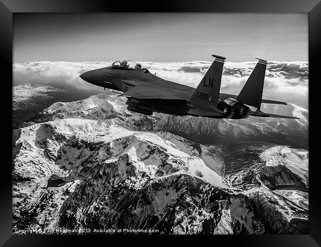 F-15E Strike Eagle Framed Print by P H