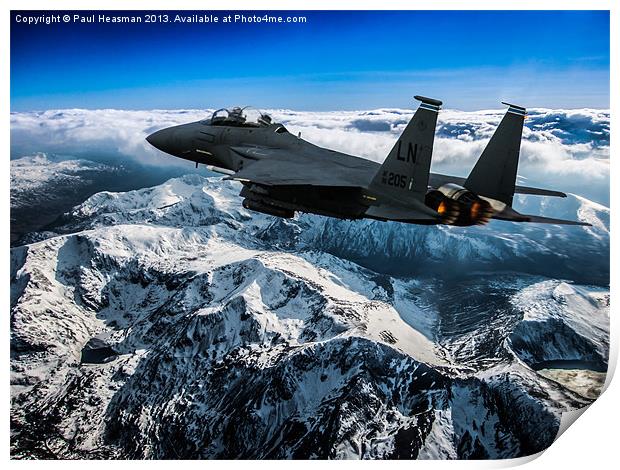 F-15E Strike Eagle Print by P H