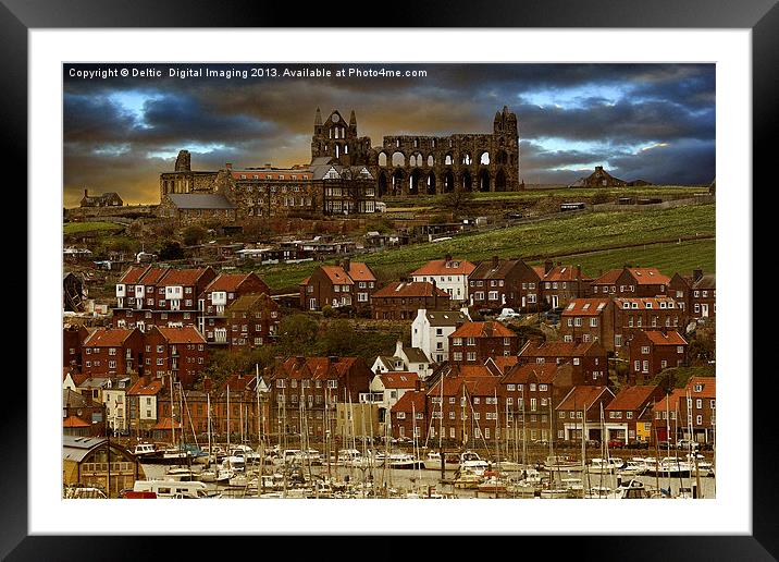 Whitby Abbey Framed Mounted Print by K7 Photography