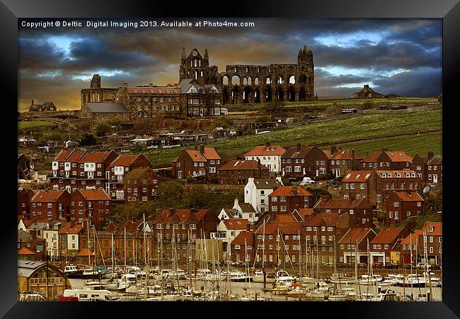 Whitby Abbey Framed Print by K7 Photography