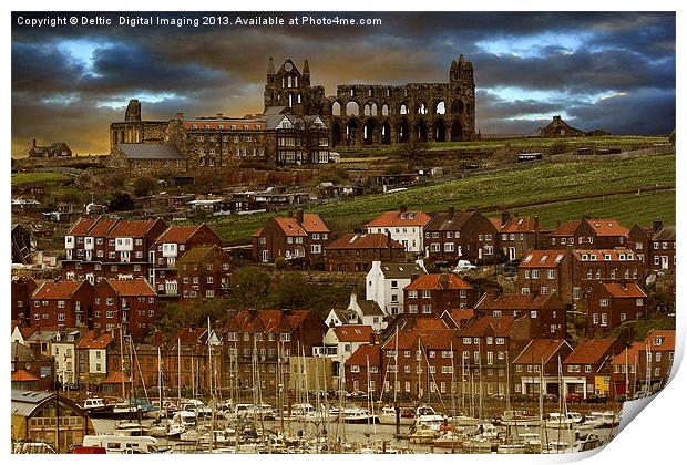 Whitby Abbey Print by K7 Photography