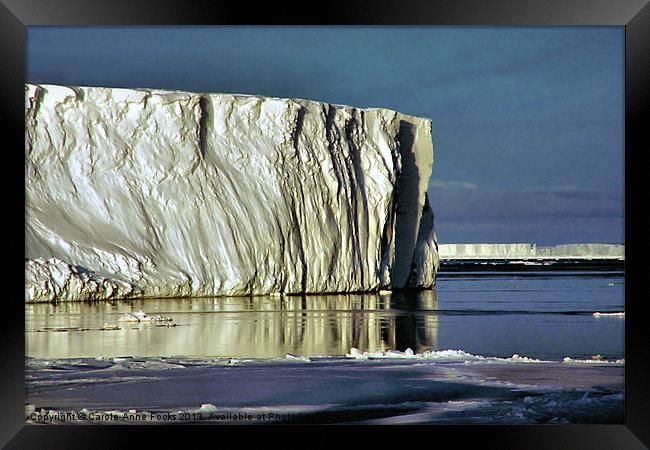 Iceberg Ross Sea Antarctica Framed Print by Carole-Anne Fooks