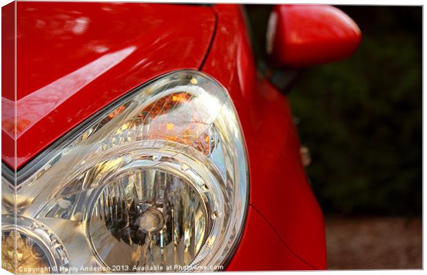 Headlight Canvas Print by Henry Anderson