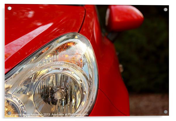 Headlight Acrylic by Henry Anderson