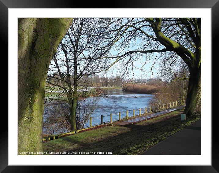 River Eden in Winter! Framed Mounted Print by Eleanor McCabe