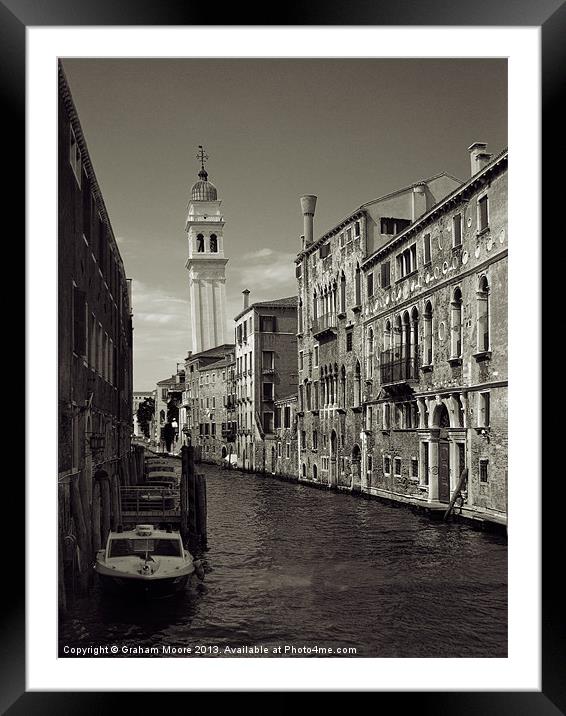 Venice Framed Mounted Print by Graham Moore