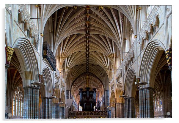 Exeter Cathedral Acrylic by David Hare