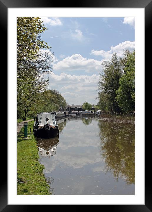 Clouds Reflected in Canal Framed Mounted Print by Tony Murtagh