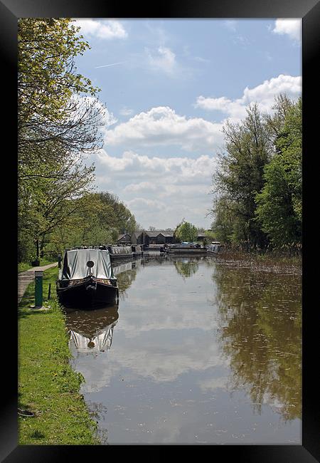 Clouds Reflected in Canal Framed Print by Tony Murtagh
