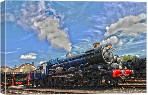 King Edward II Steam Train Canvas Print by Oxon Images
