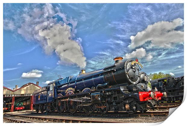 King Edward II Steam Train Print by Oxon Images