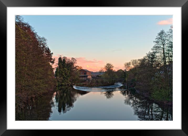 The river Derwent at Milford Framed Mounted Print by Neil Nicklin