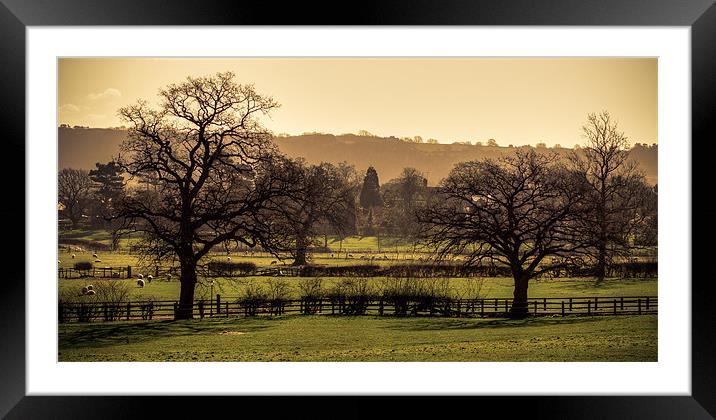 Duffield landscape Framed Mounted Print by Neil Nicklin