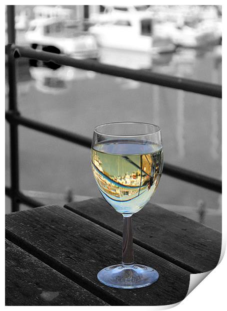 Boozy Reflections Print by HELEN PARKER