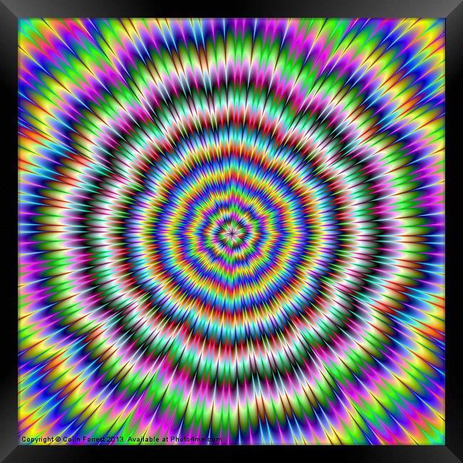 eye boggling psychedelic Framed Print by Colin Forrest